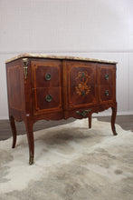 Load image into Gallery viewer, French Marble Top Inlaid Chest c.1880