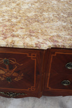 Load image into Gallery viewer, French Marble Top Inlaid Chest c.1880