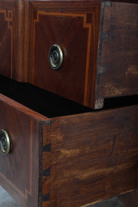 French Marble Top Inlaid Chest c.1880