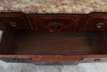 Load image into Gallery viewer, French Marble Top Inlaid Chest c.1880