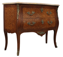 Load image into Gallery viewer, French Marquetry Marble Topped Chest c.1890