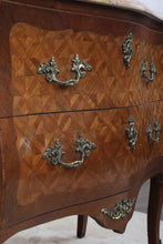 Load image into Gallery viewer, French Marquetry Marble Topped Chest c.1890