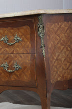 Load image into Gallery viewer, French Marquetry Marble Topped Chest c.1890