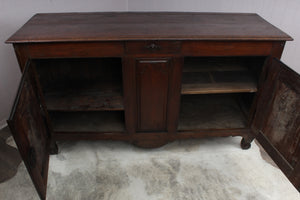 French Snail Footed Oak Sideboard c.1790