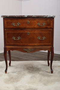 French Marble Top Chest c.1900