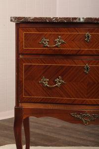 French Marble Top Chest c.1900