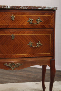 French Marble Top Chest c.1900