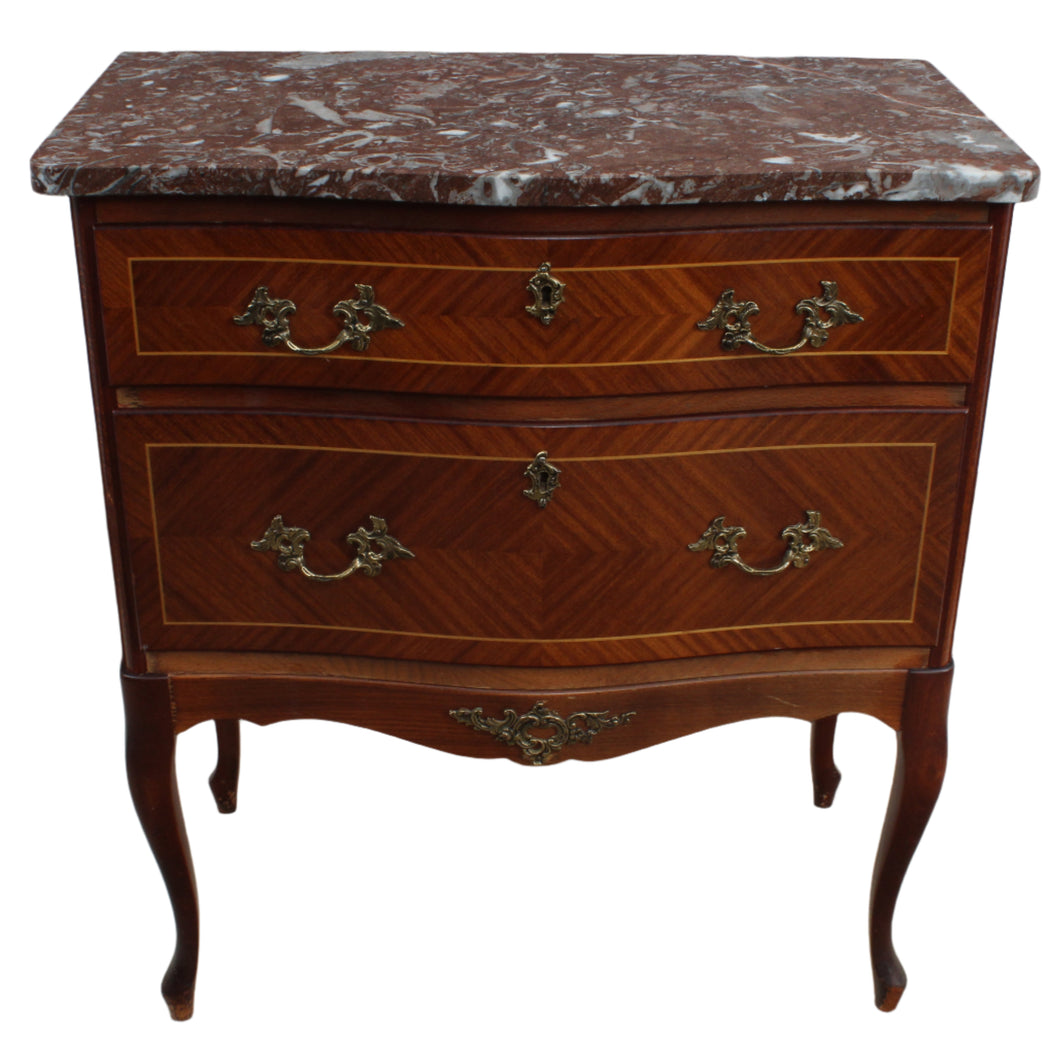 French Marble Top Chest c.1900