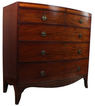 Load image into Gallery viewer, Handsome English Georgian Mahogany Bowfront Chest c.1830