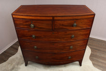 Load image into Gallery viewer, Handsome English Georgian Mahogany Bowfront Chest c.1830