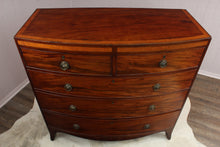 Load image into Gallery viewer, Handsome English Georgian Mahogany Bowfront Chest c.1830