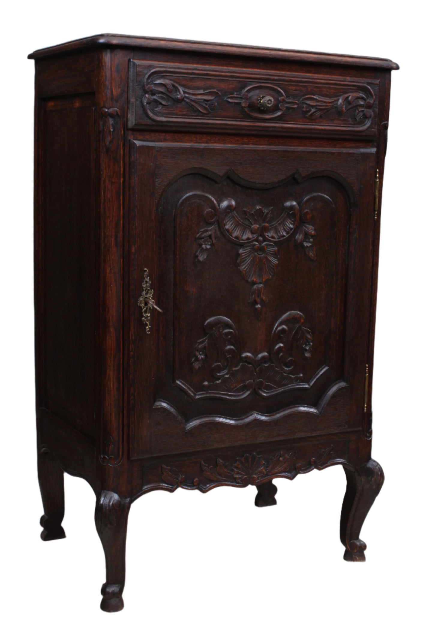 French Oak Carved Cabinet c.1880