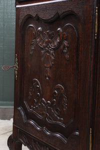 French Oak Carved Cabinet c.1880