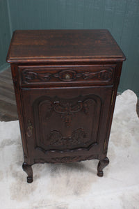 French Oak Carved Cabinet c.1880