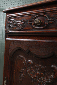 French Oak Carved Cabinet c.1880