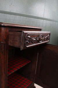 French Oak Carved Cabinet c.1880