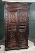 Load image into Gallery viewer, Carved Brittany French Cupboard c.1880