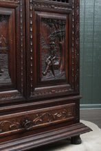 Load image into Gallery viewer, Carved Brittany French Cupboard c.1880