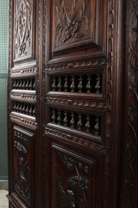 Carved Brittany French Cupboard c.1880