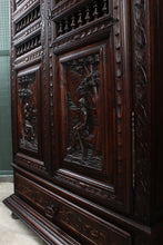 Load image into Gallery viewer, Carved Brittany French Cupboard c.1880