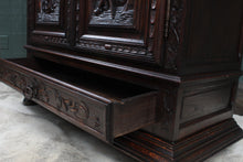 Load image into Gallery viewer, Carved Brittany French Cupboard c.1880