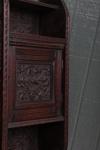 Heavily Carved French Wall Cabinet c.1890