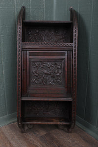 Heavily Carved French Wall Cabinet c.1890