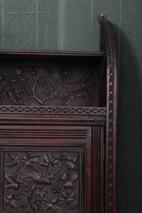 Heavily Carved French Wall Cabinet c.1890