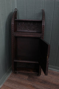 Heavily Carved French Wall Cabinet c.1890