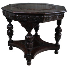 Load image into Gallery viewer, English Oak Handcarved Center Table c.1890