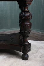 Load image into Gallery viewer, English Oak Handcarved Center Table c.1890