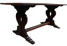 Load image into Gallery viewer, English Oak Trestle Table c.1900