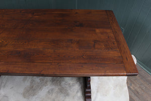 English Oak Trestle Table c.1900