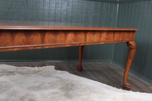 English Walnut Paw Footed Table c.1940