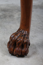 Load image into Gallery viewer, English Walnut Paw Footed Table c.1940