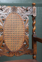 Load image into Gallery viewer, French Carved Oak Caned Chairs set of 6 c.1900