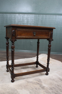 English Oak Drawered Occasional Table c.1900