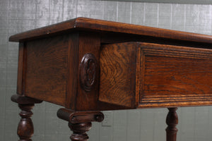 English Oak Drawered Occasional Table c.1900