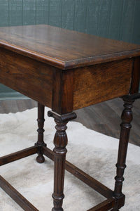 English Oak Drawered Occasional Table c.1900