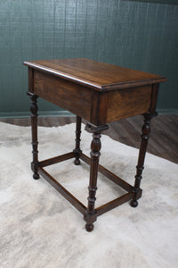 English Oak Drawered Occasional Table c.1900