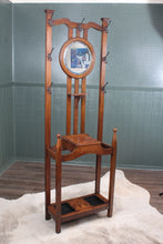 Load image into Gallery viewer, English Oak Hallstand c.1900