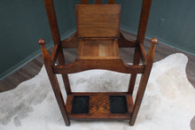 Load image into Gallery viewer, English Oak Hallstand c.1900