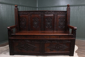 English Oak Settle c.1850