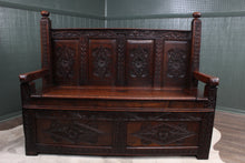 Load image into Gallery viewer, English Oak Settle c.1850