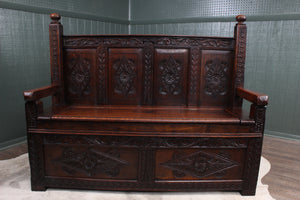 English Oak Settle c.1850