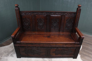 English Oak Settle c.1850