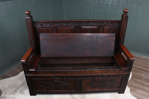 English Oak Settle c.1850