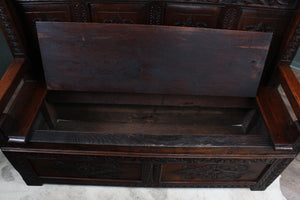 English Oak Settle c.1850