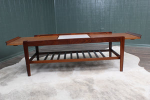 English Teak Transformative Midcentury Reemploy Coffee Table c.1960