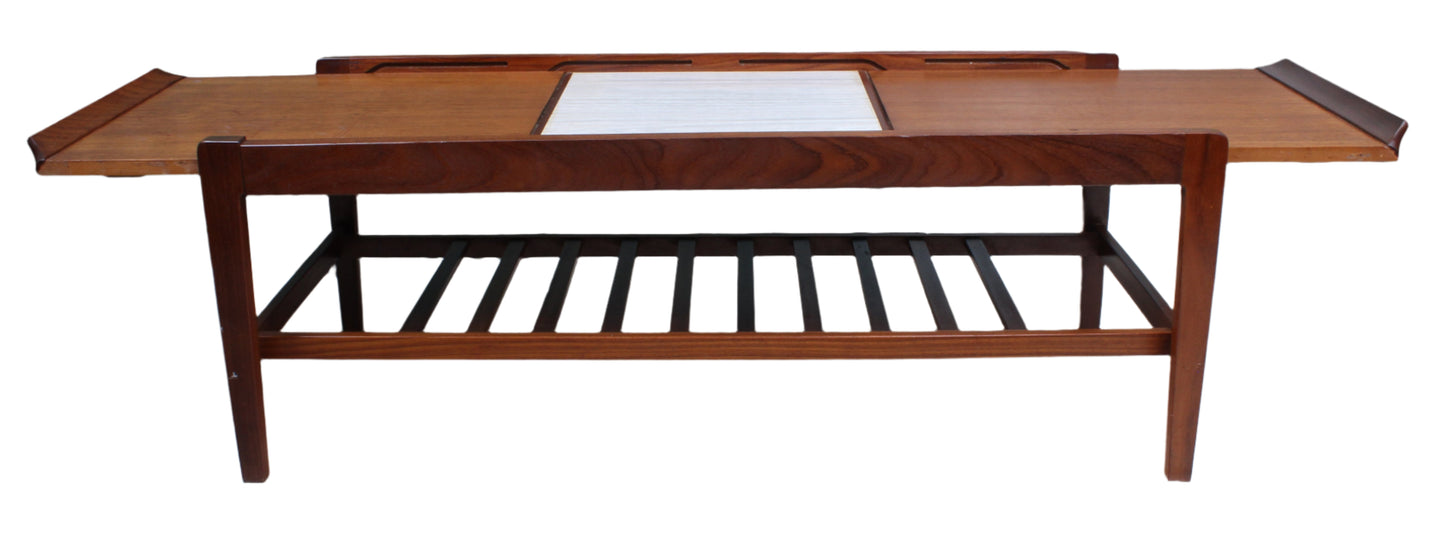 English Teak Transformative Midcentury Reemploy Coffee Table c.1960